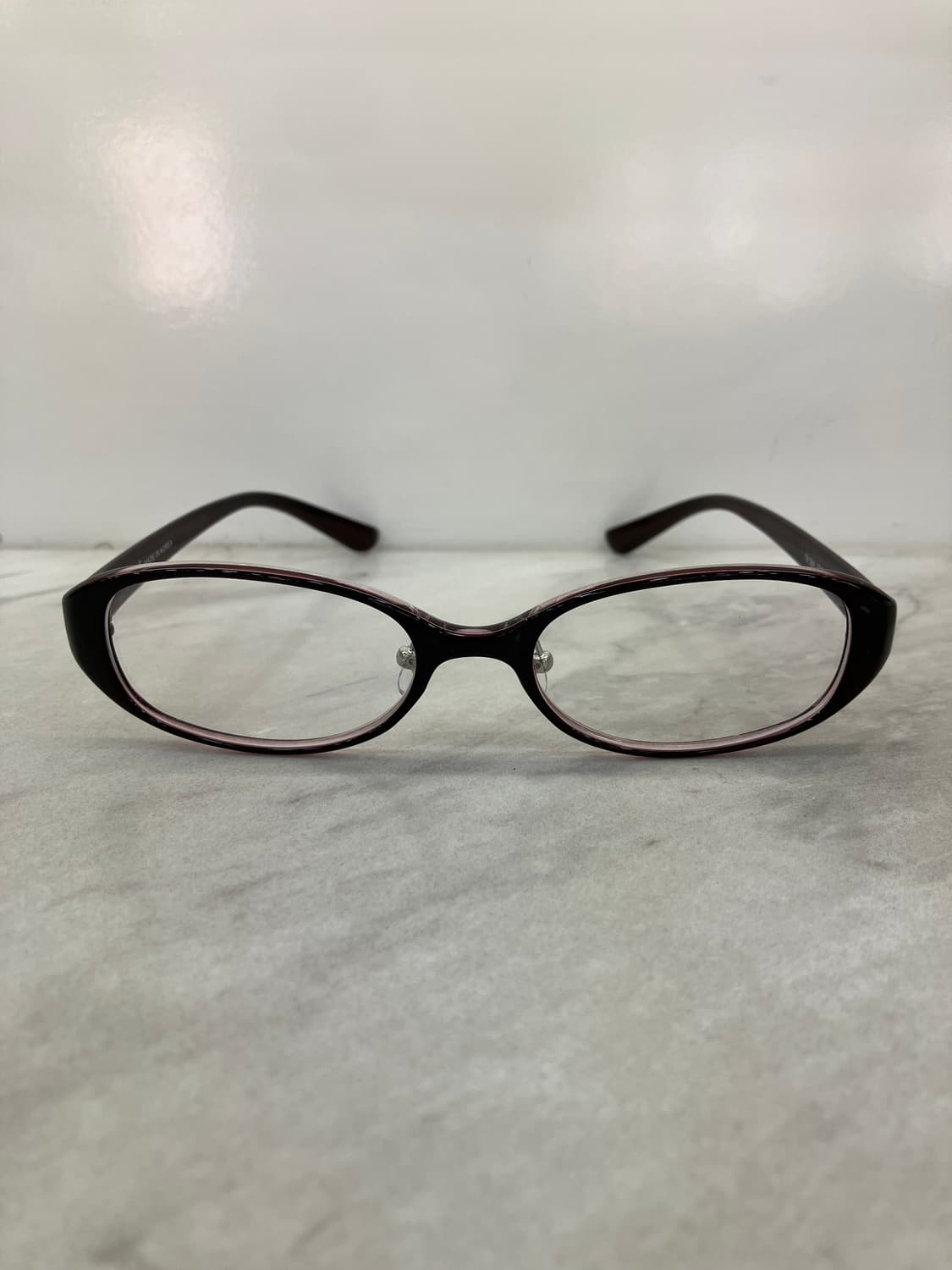 B70 AB2TR 딥브라운 오벌 슬림 뿔테 안경564 상품이미지6