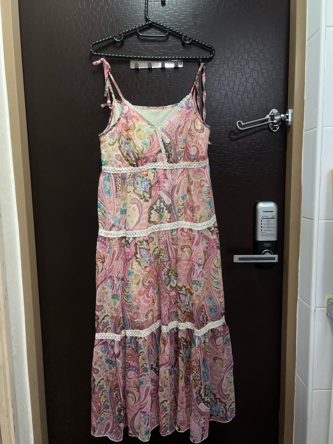 페이즐리 핑크 나시 원피스 L 상품이미지3