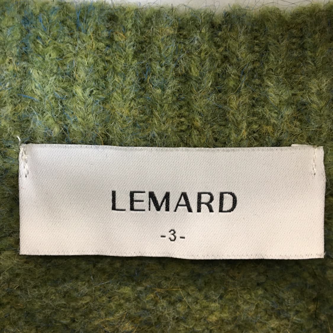 LEMARD 르마드 그린 헤비울 오버니트 105  상품이미지5