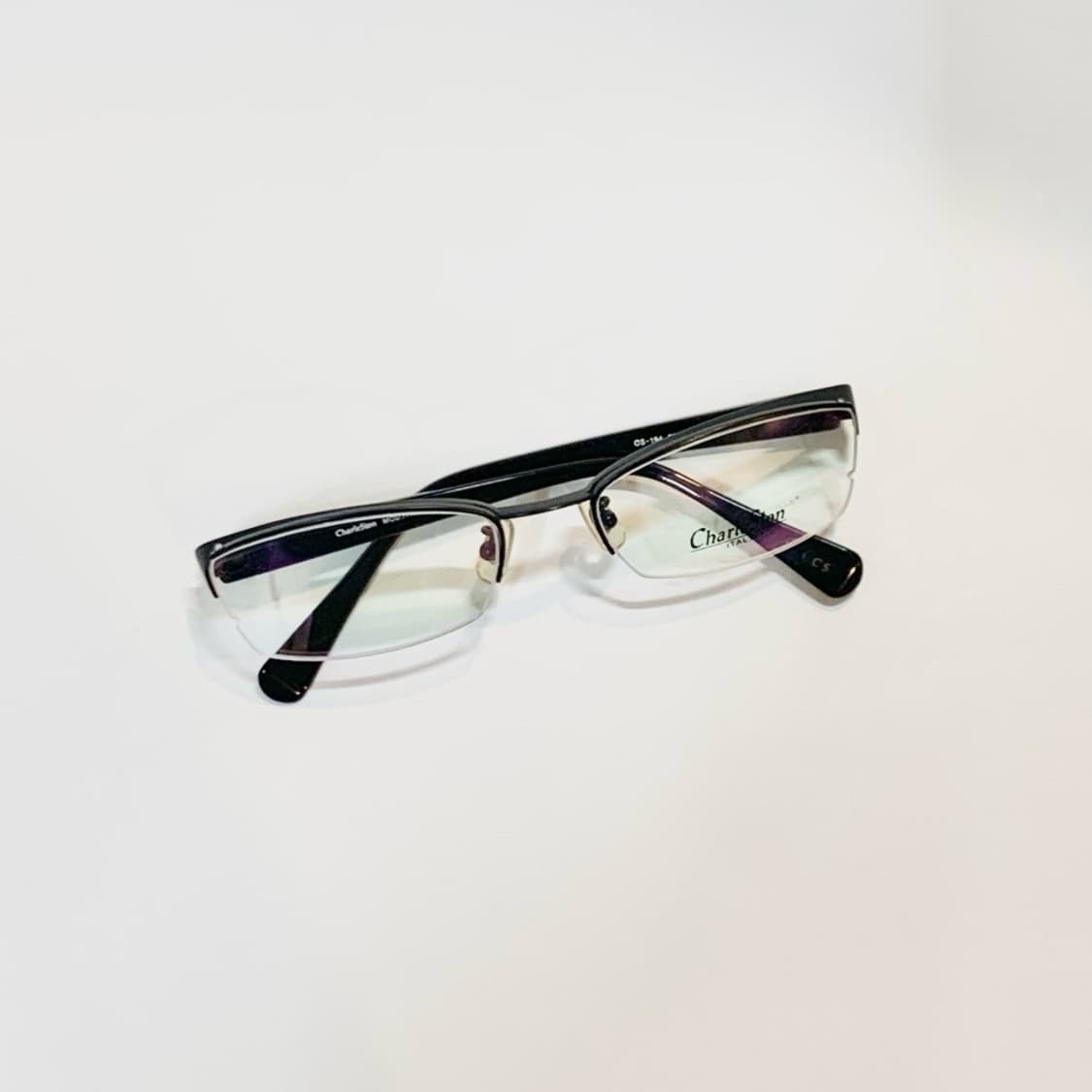 [픽키-675] 하프메탈 반무테 프레임 투라인 블랙 브릿지 포인트 유니크 상품이미지6