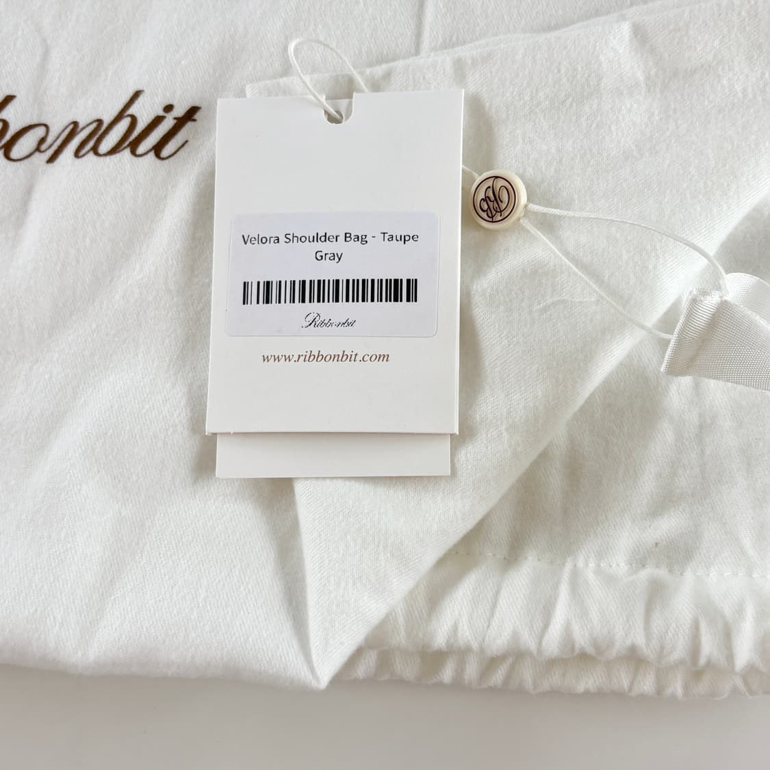리본빛 Velora Shoulder Bag - Taupe Gray 상품이미지10