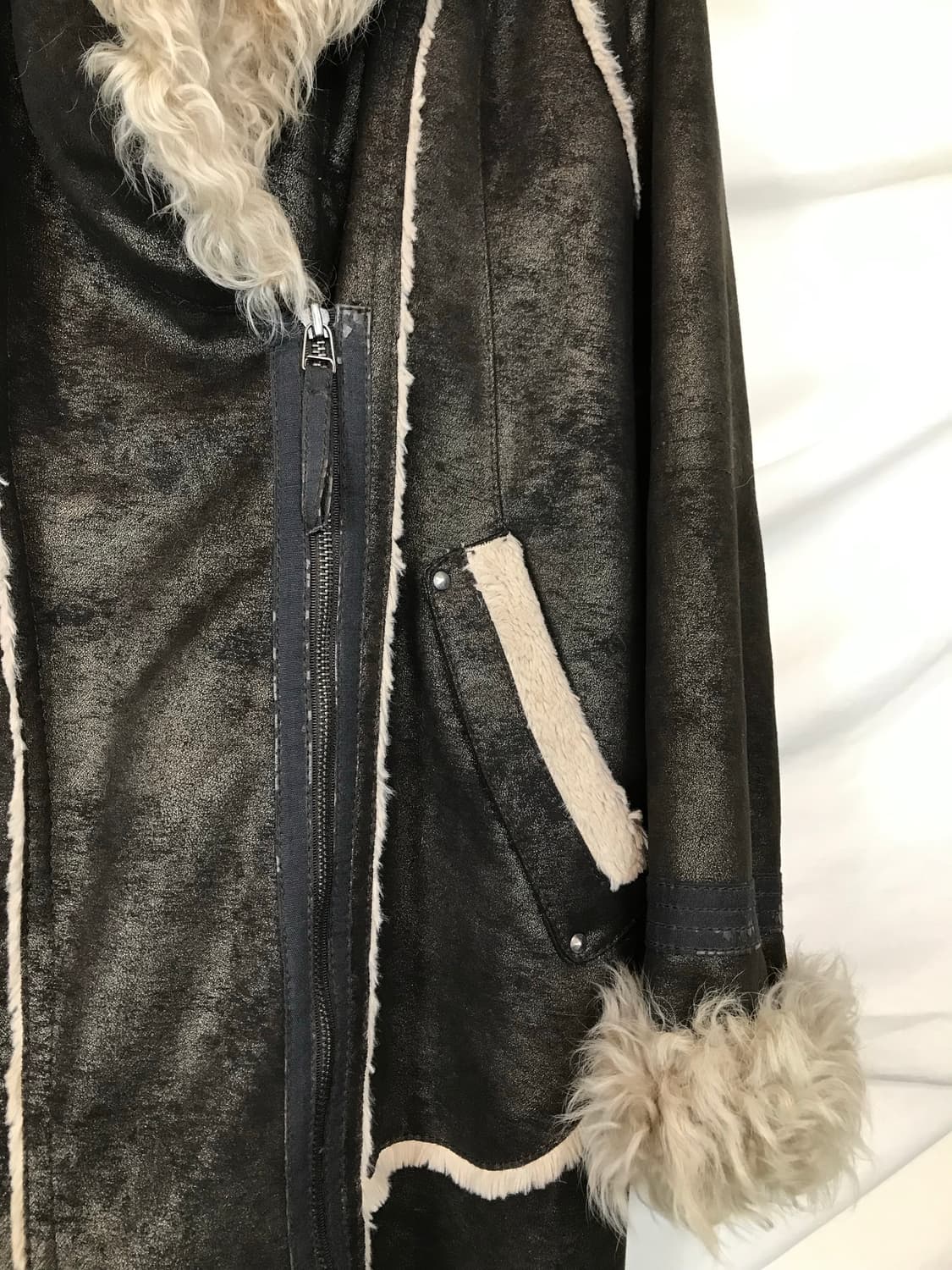 양털 롱 무스탕코트 상품이미지5