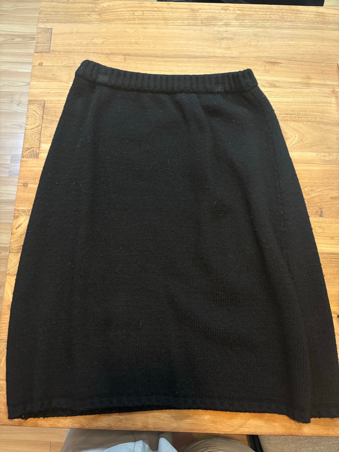 포니테일 기본 블랙 스커트 상품이미지6