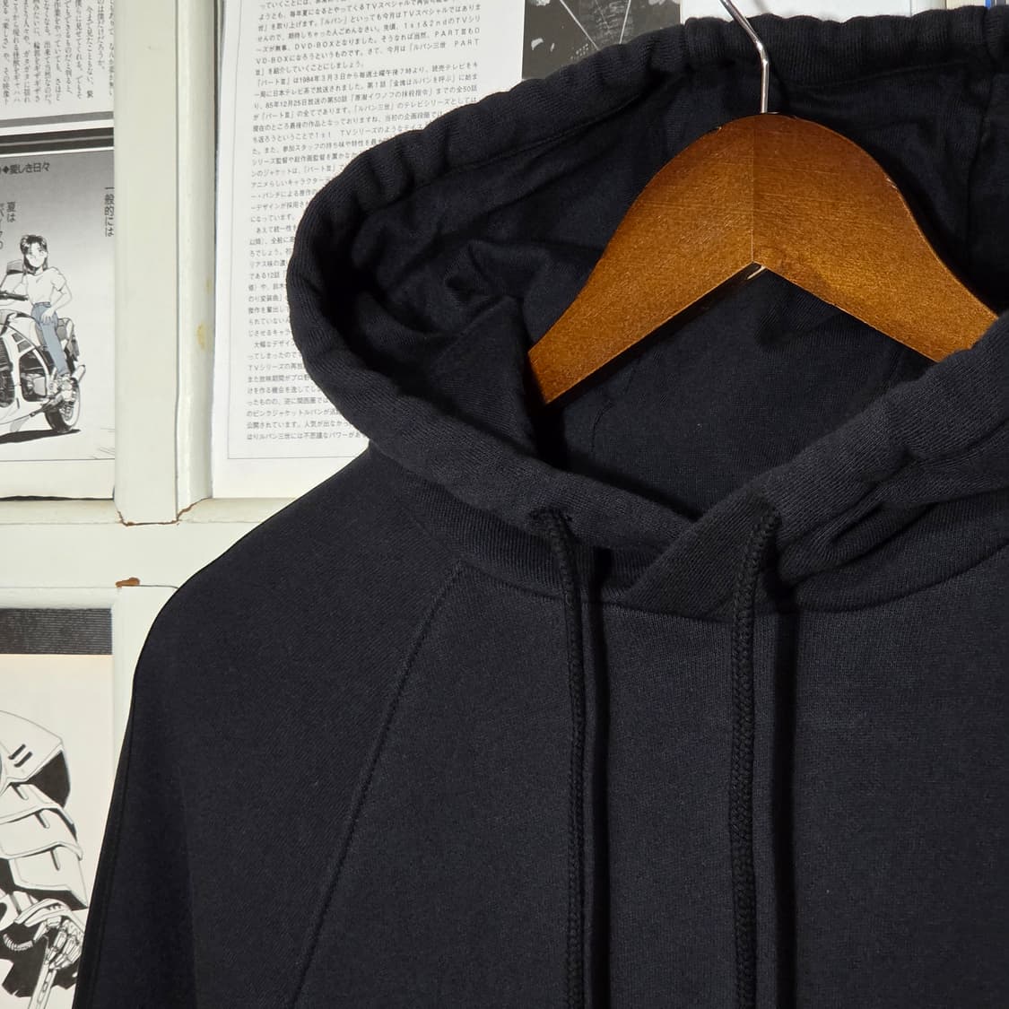 아디다스 올블랙 파이어버드 자수 로고 후드티 상품이미지3