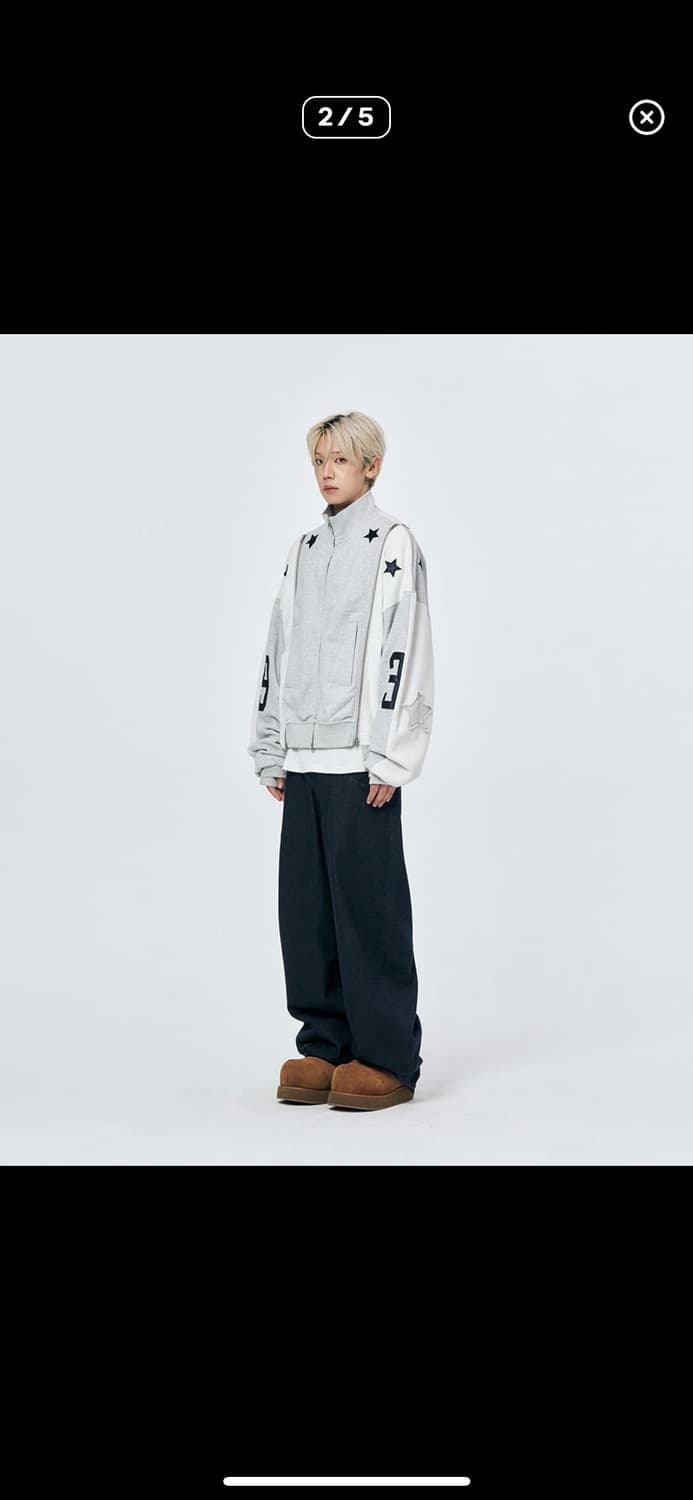 DETACHABLE SKIRT JEANS NAVY 상품이미지2