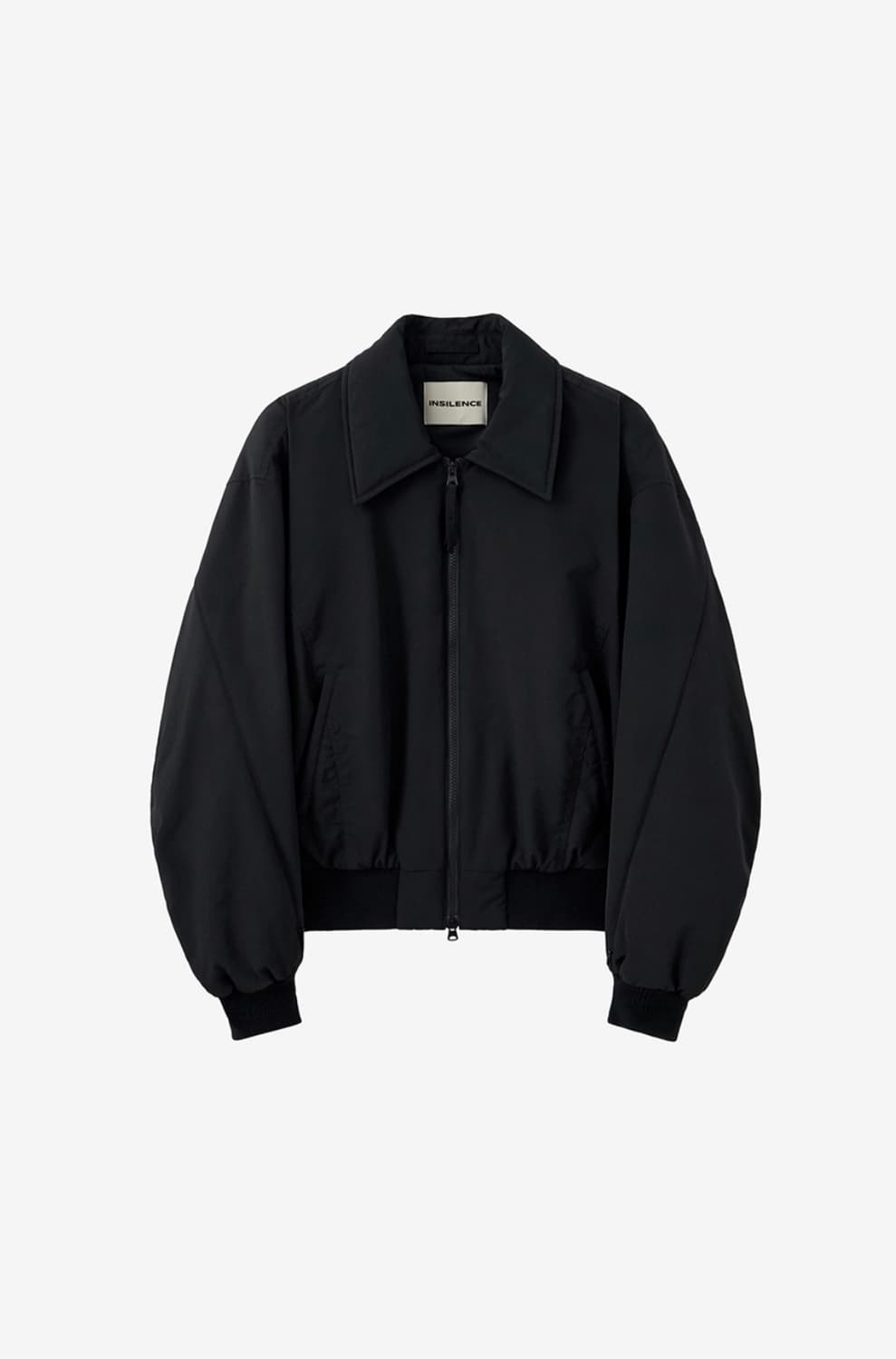 인사일런스 패디드 크롭 블루종 블랙 S 상품이미지1