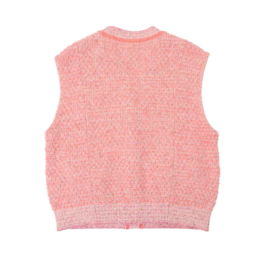 타임 라이트핑크 트위드 베스트 상품이미지5