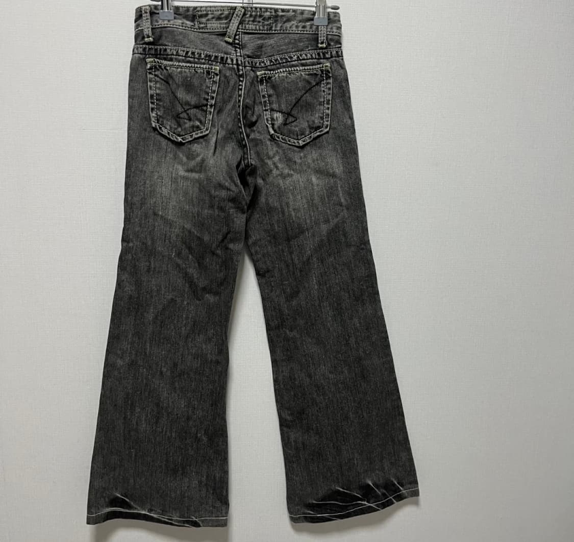 빈티지 흑청 부츠컷 데님 팬츠 상품이미지2