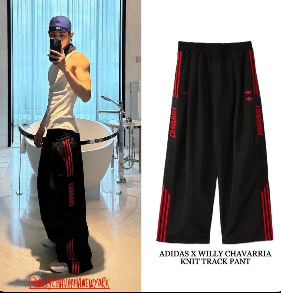 급(L)아디다스 윌리차바리아 트랙팬츠 블랙 상품이미지4