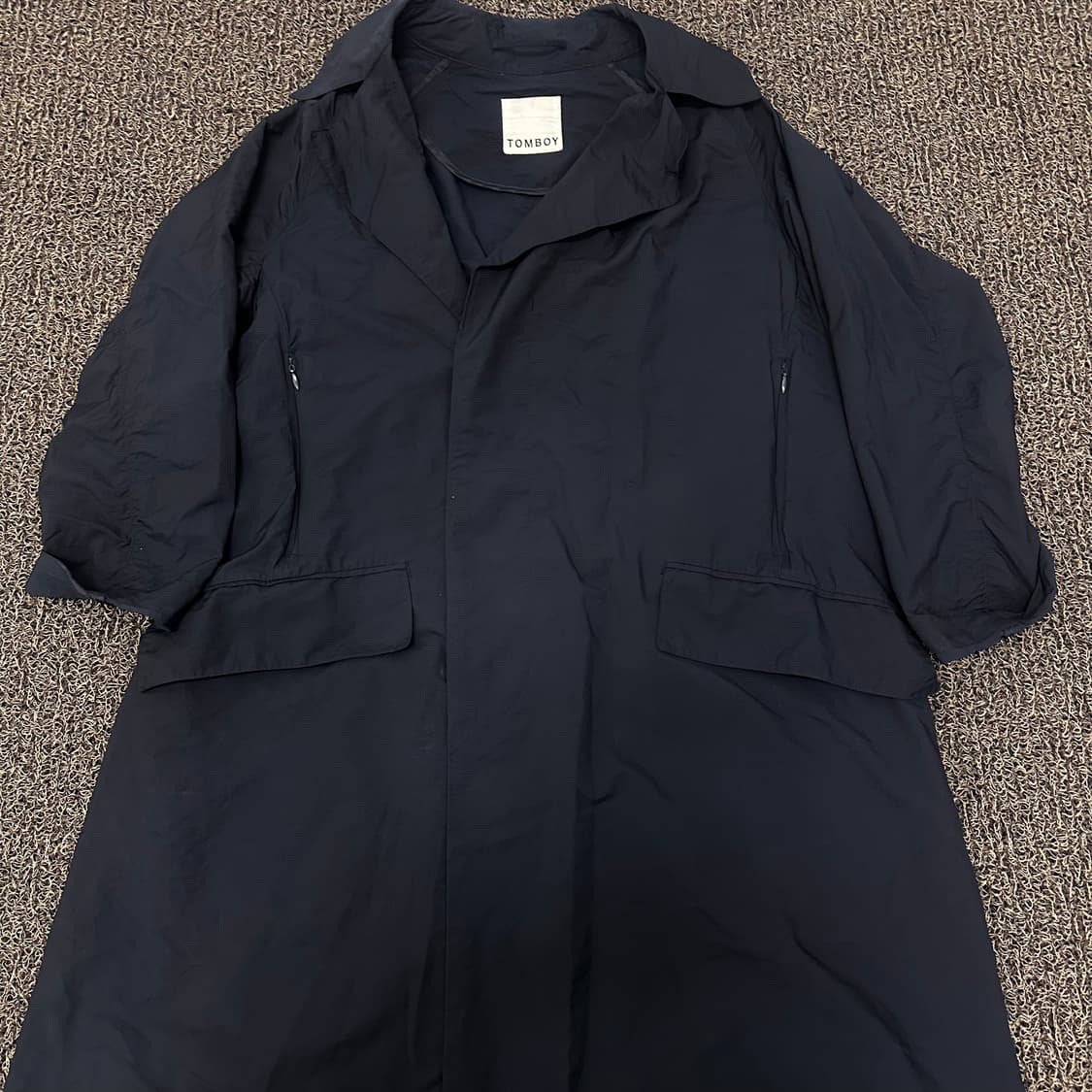 스튜디오 톰보이 여성 롱 바람막이 코트 자켓 네이비 80사이즈 상품이미지2