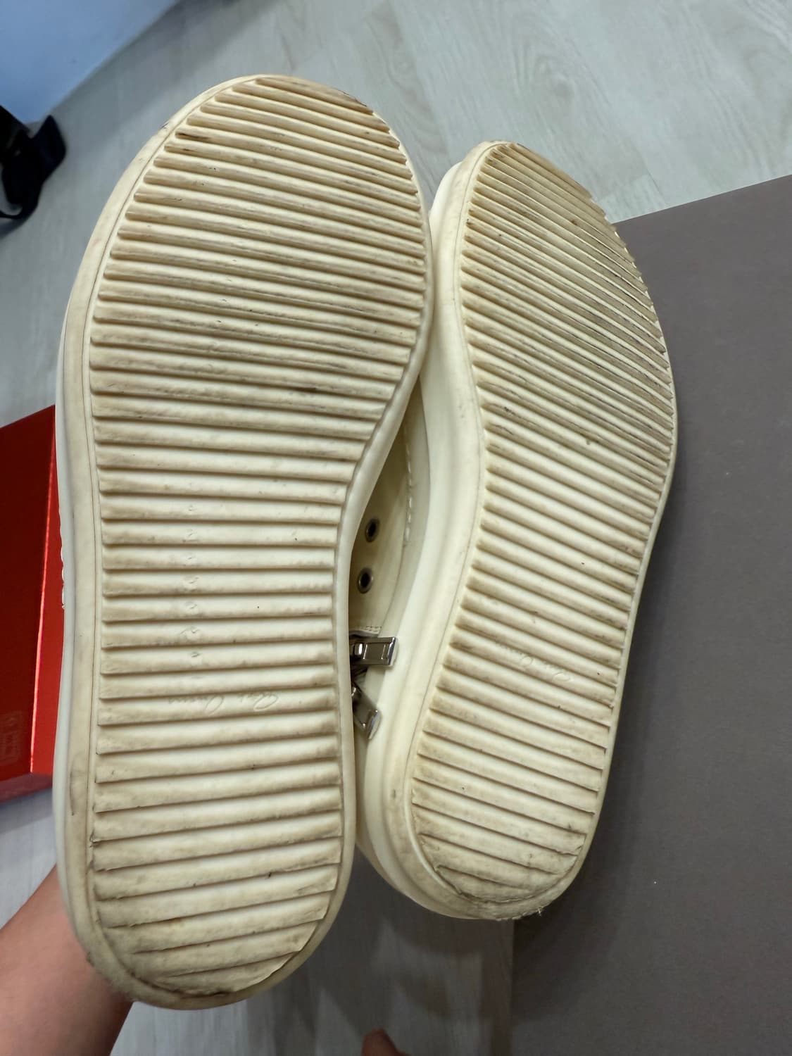 릭오웬스 라몬즈 릭컨 컨버스 밀크 41 상품이미지4