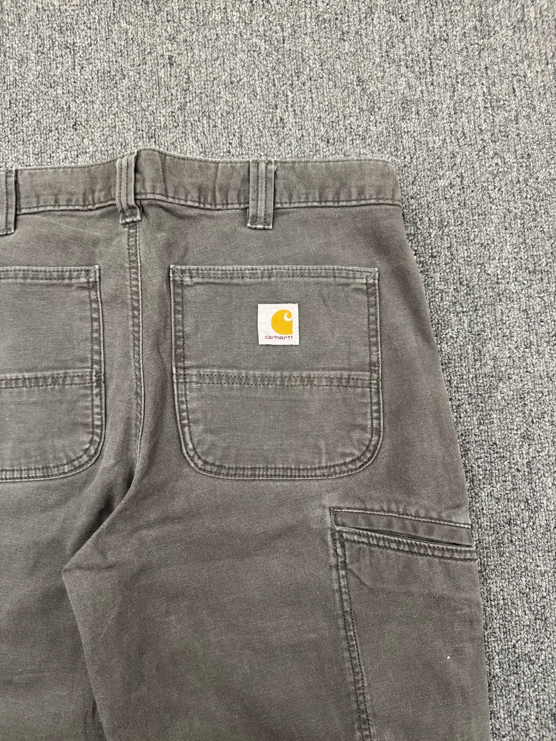 32)칼하트 빈티지 차콜 싱글니 워크팬츠 상품이미지8