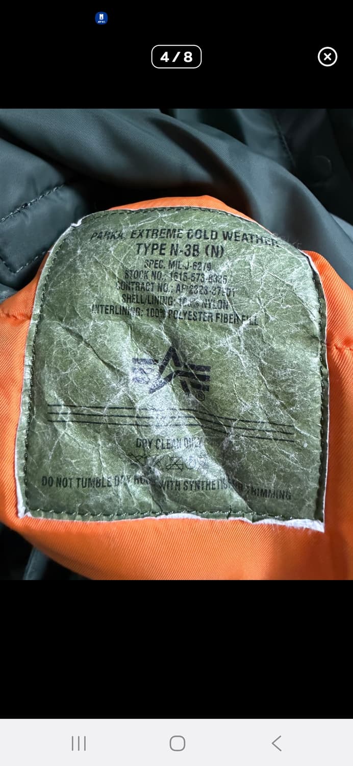 L)알파 N3b 파카 상품이미지4