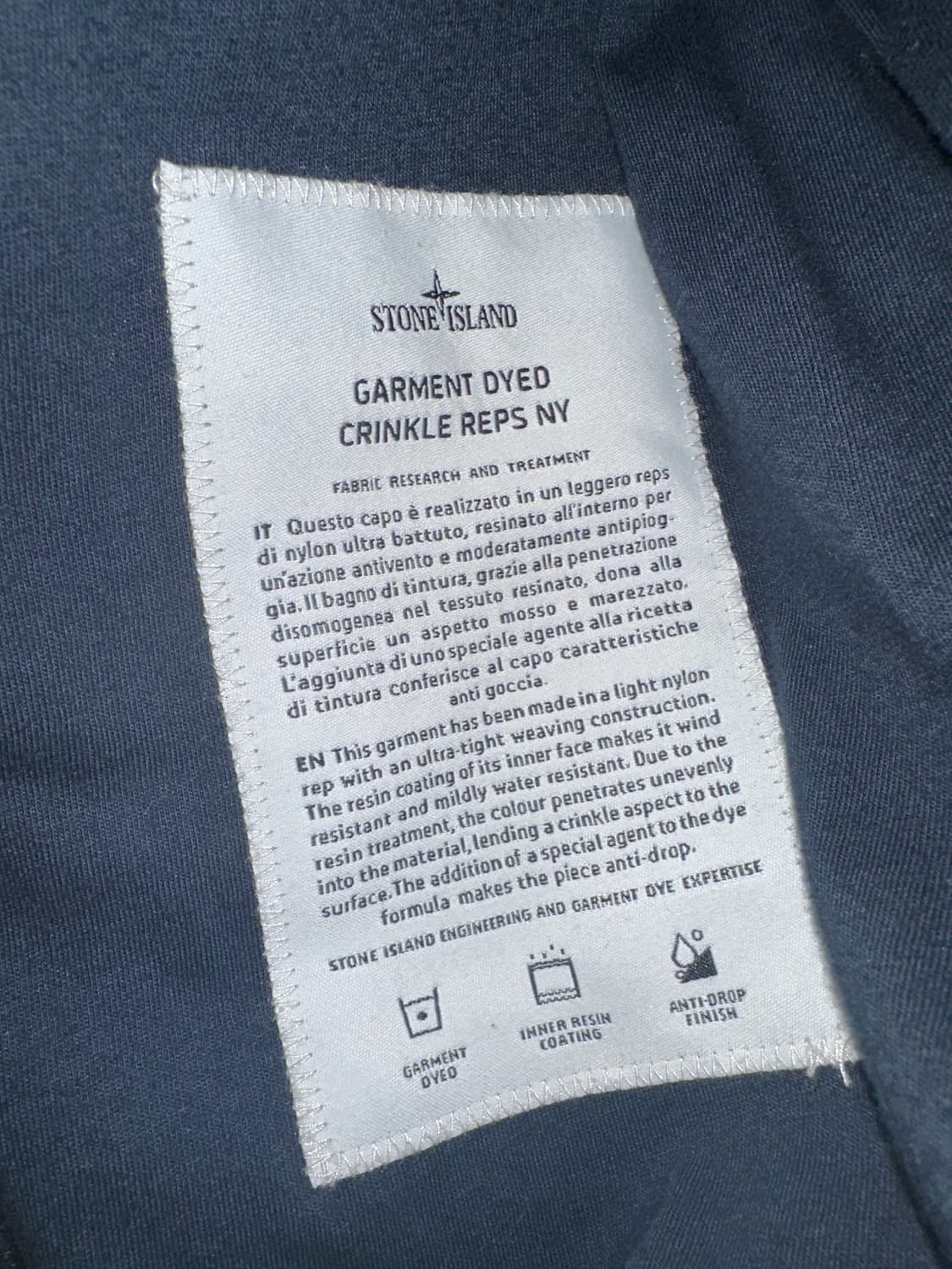 스톤아일랜드 20fw 크링클랩스 자켓 상품이미지3