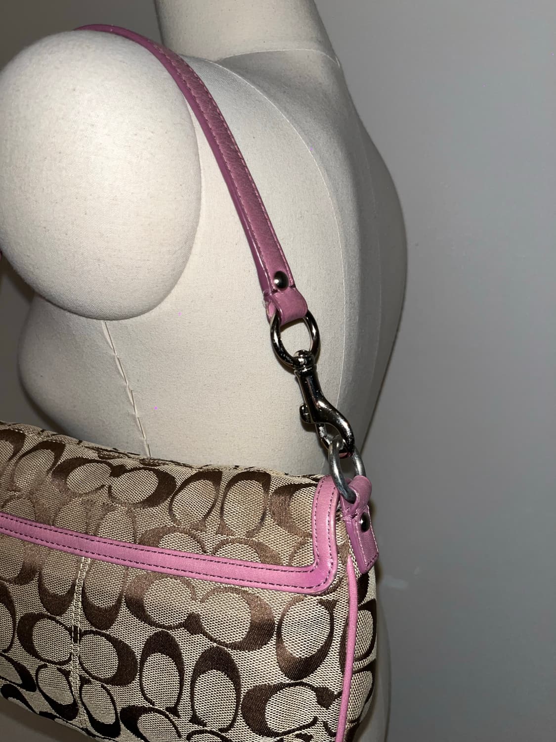 COACH Beige&Pink Shoulder Bag 상품이미지7