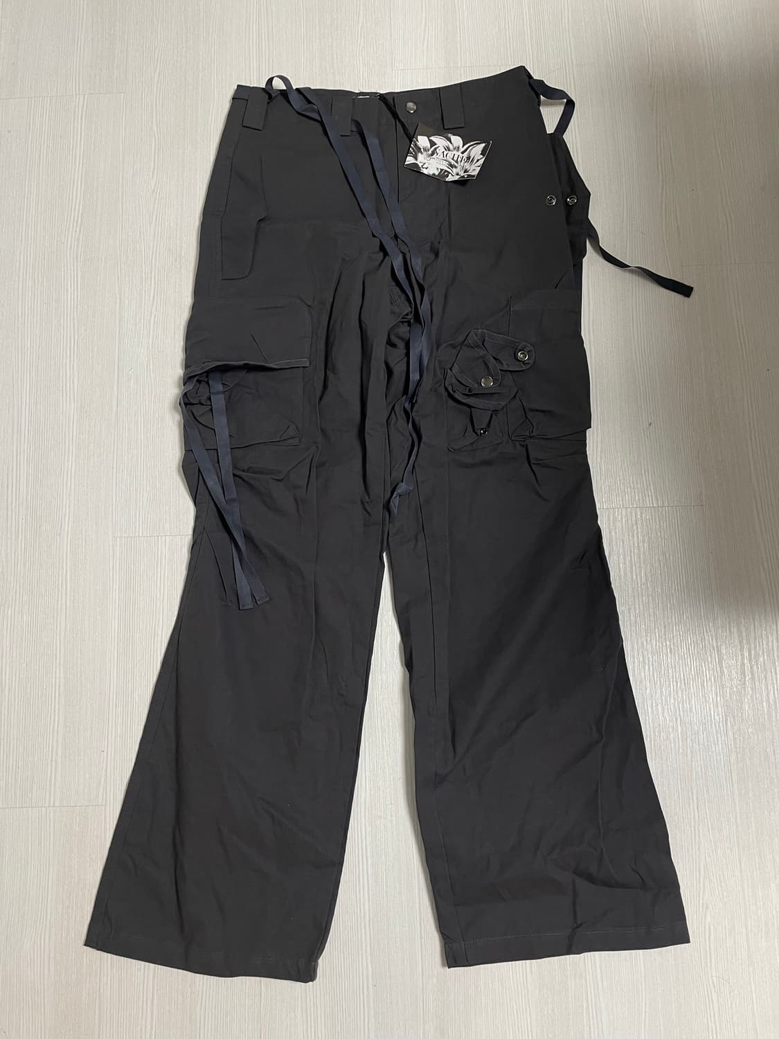 Nache Strap Cargo Pants (Unisex)Charcoal 상품이미지5