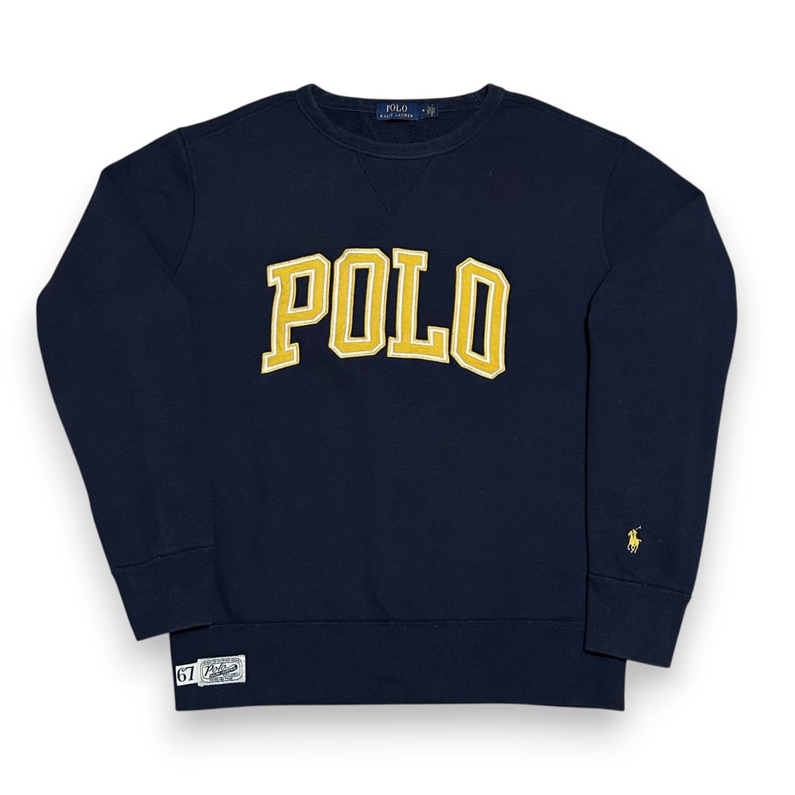 폴로랄프로렌 빅로고 자수 네이비 맨투맨 상품이미지1