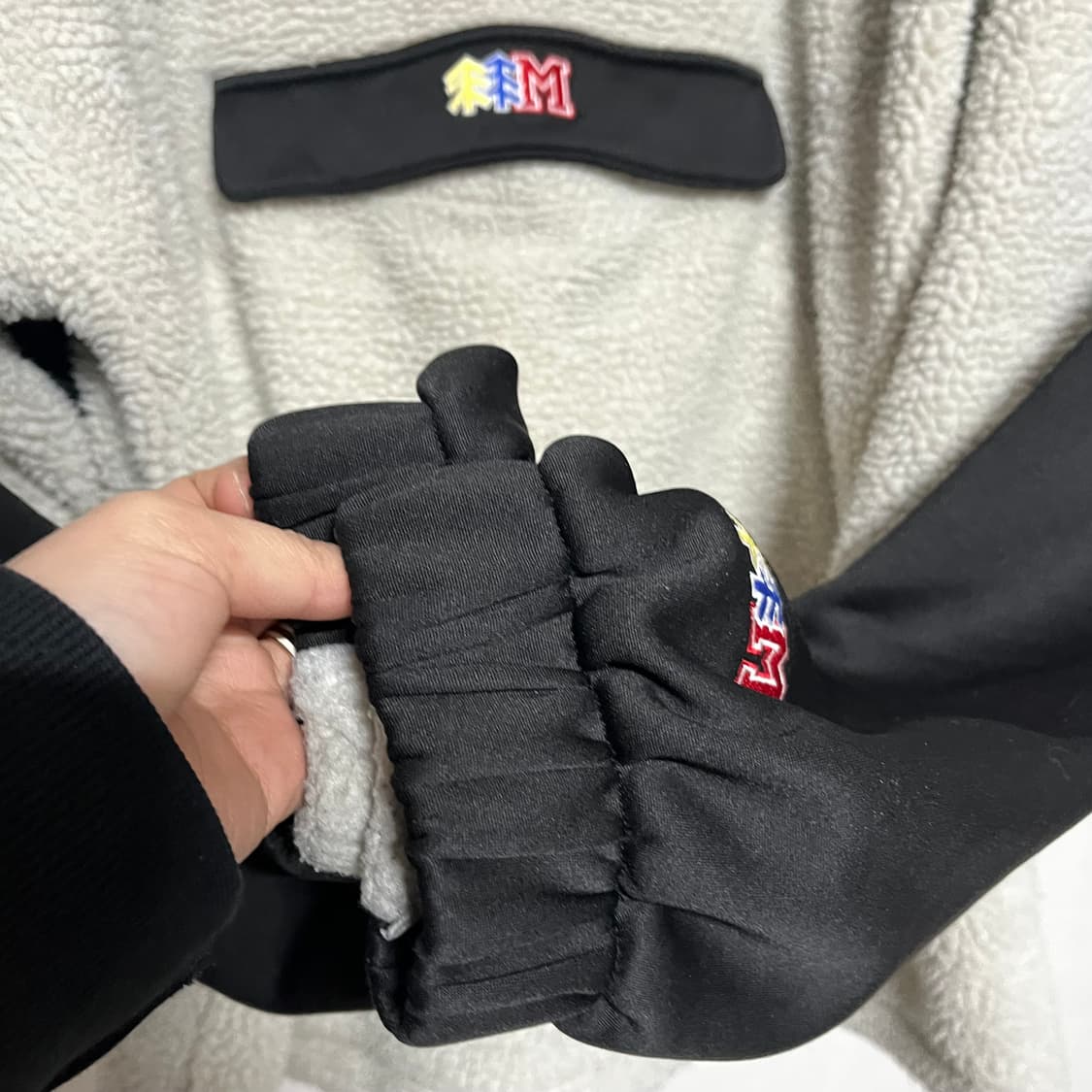 코오롱 스포츠 45주년 뽀글이 반집업 긴팔 M 상품이미지7