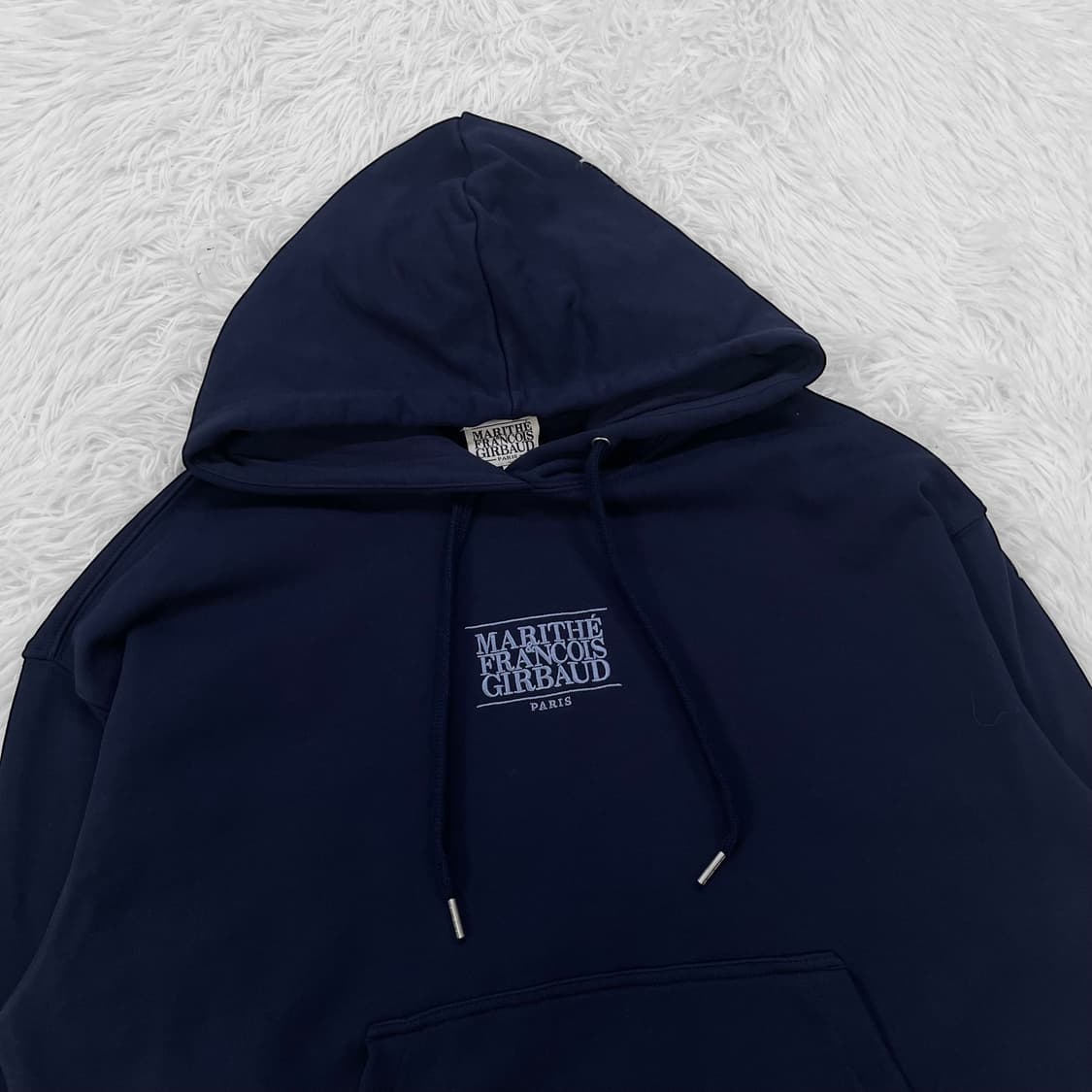 마리떼프랑소와저버 스펠 로고 후드티 네이비 상품이미지3