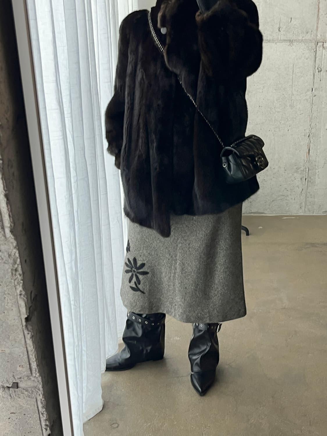 90s Blackglama 블랙그라마 밍크코트 다크브라운 상품이미지2