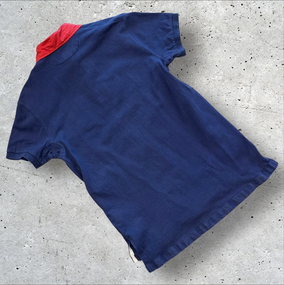 [M] 폴로 랄프로렌 커스텀핏 네이비 카라 반팔티셔츠 D298 상품이미지2