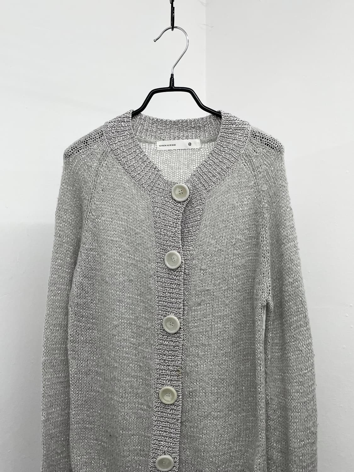 그레이 루즈 버튼 가디건 상품이미지5