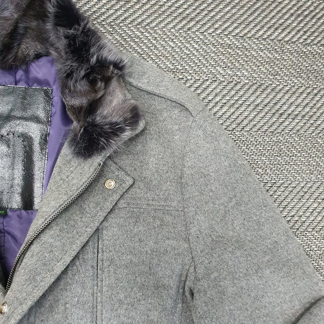 헤지스 울 하프 코트 남자110 상품이미지3