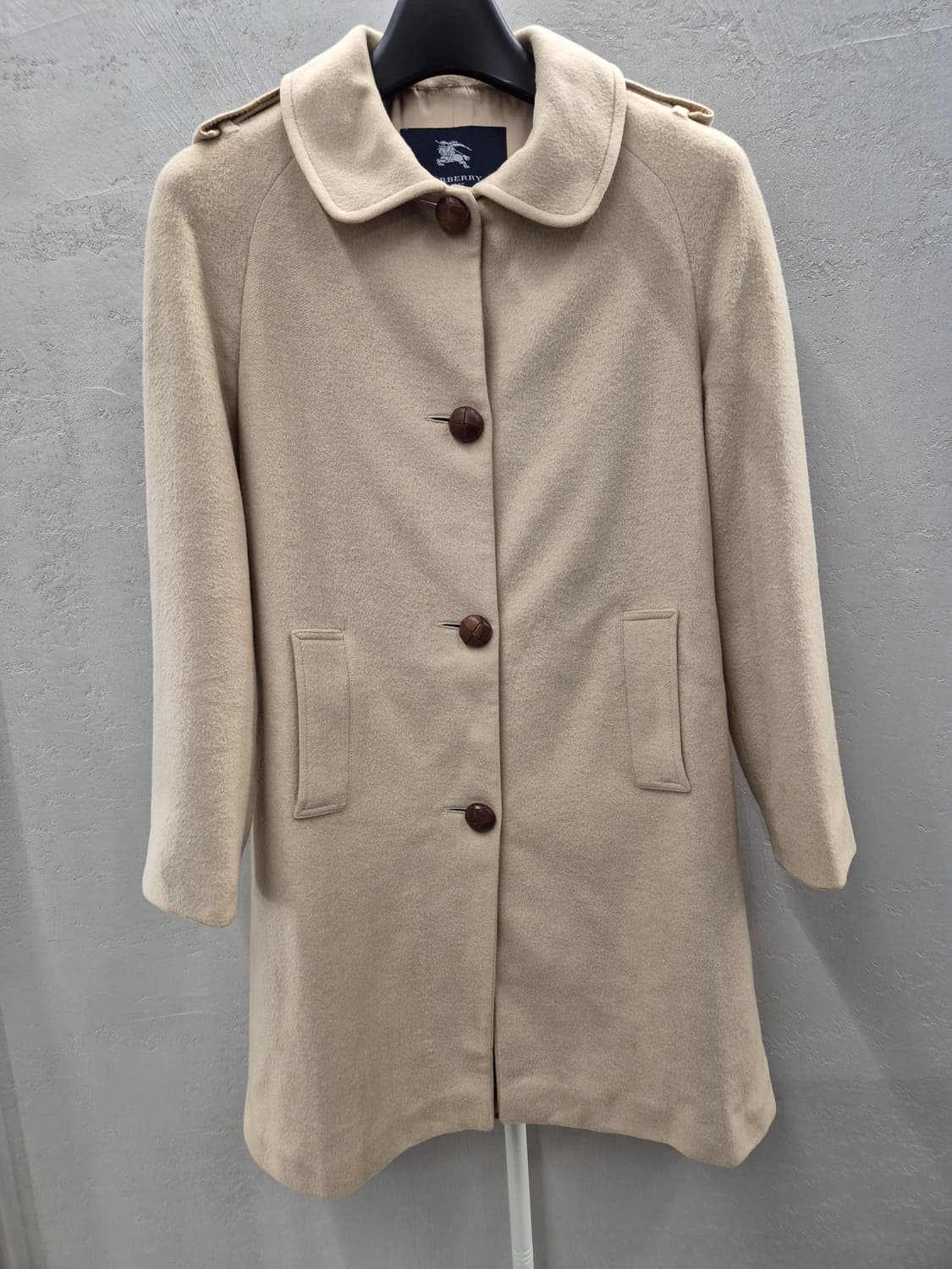 버버리 카멜헤어 앙코라 코트 베이지 UK8 상품이미지2