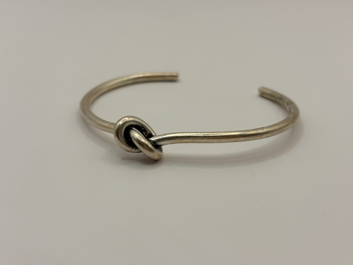 실버 925 매듭(노트) 오픈 뱅글 팔찌 상품이미지1