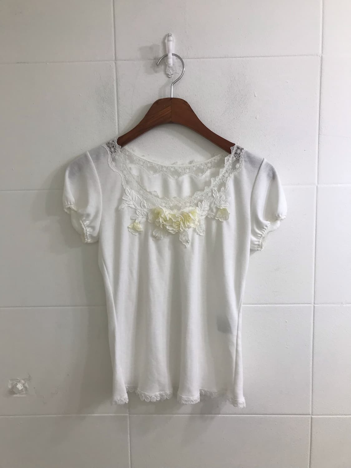 모리걸 하구미 블라우스 블루 버터 여름 코디세트 상품이미지6