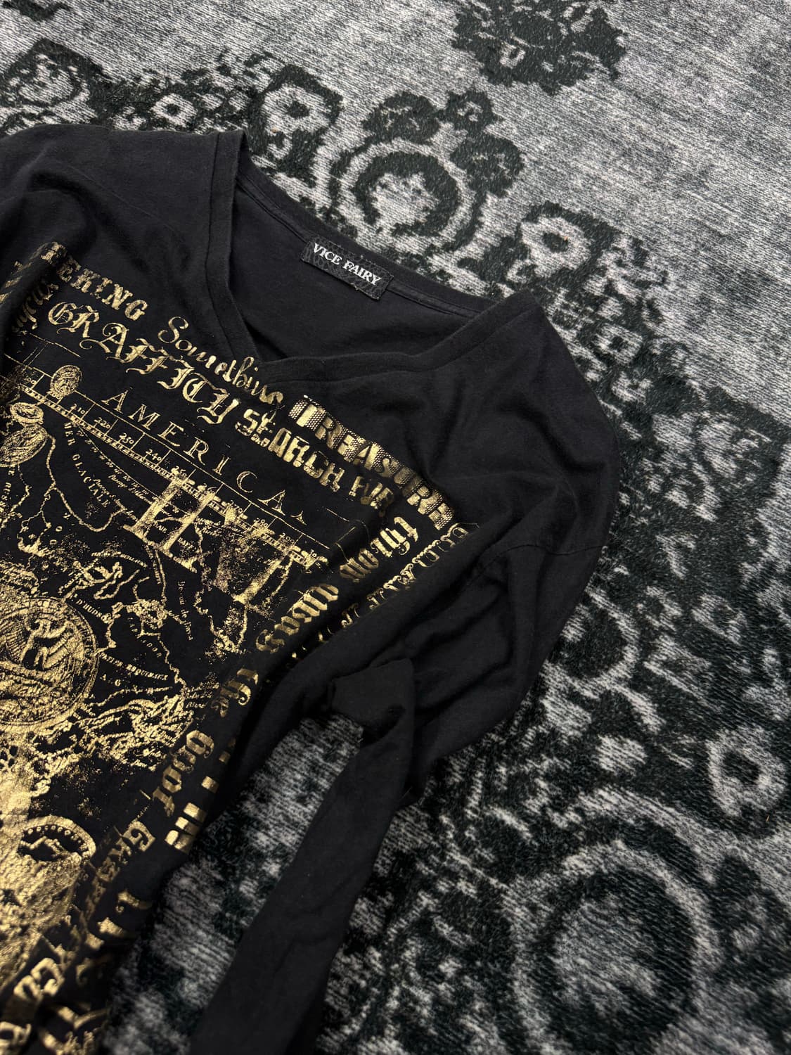 Vice fairy 00s lettering print cut sew 상품이미지3