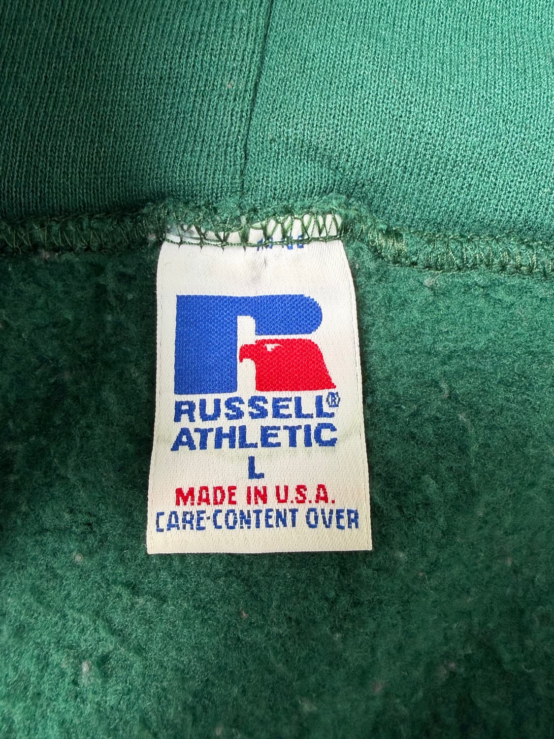 90s Russell Zip Up Hoodie (green) 상품이미지3