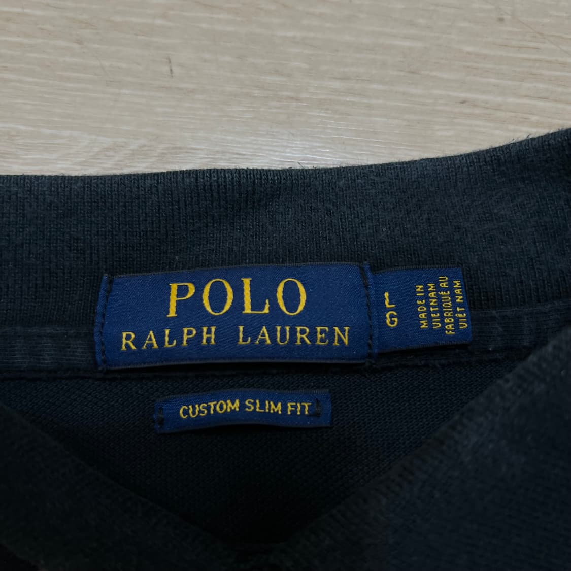 폴로 랄프로렌 커스텀 슬림핏 스몰포니 긴팔 카라티 [블랙] L/100 상품이미지5