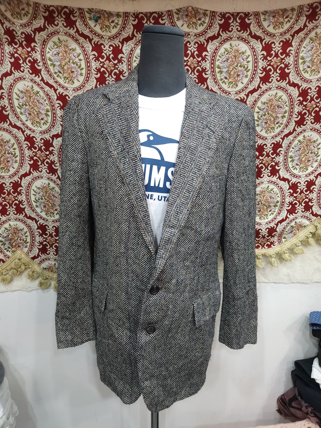  폴로 랄프로렌 90s 실크 헤링본 블레이저 일본판

 상품이미지1