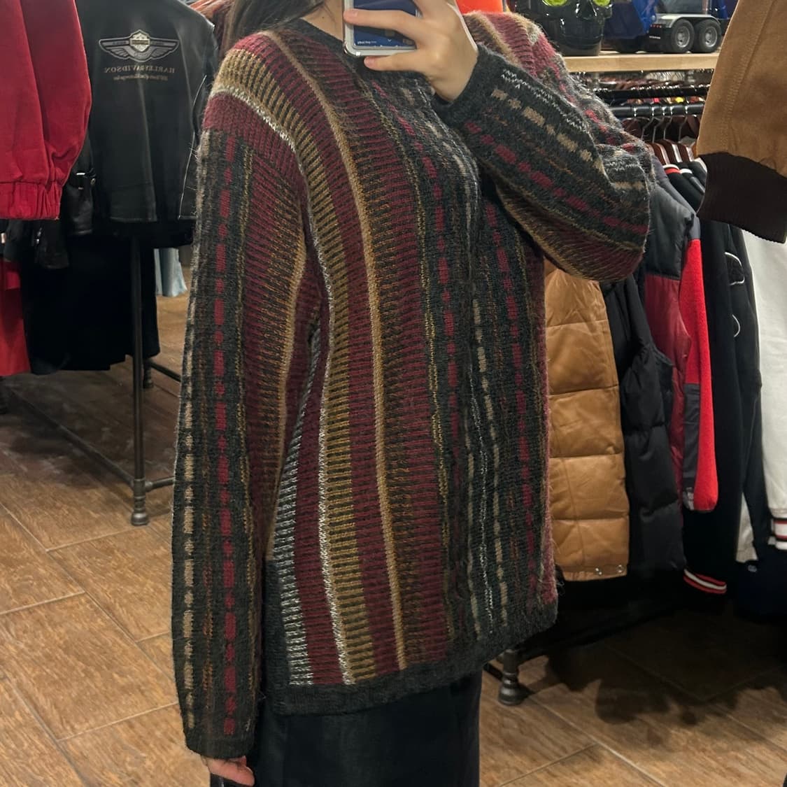 [HI] 스트라이프 자카드 니트 상품이미지4