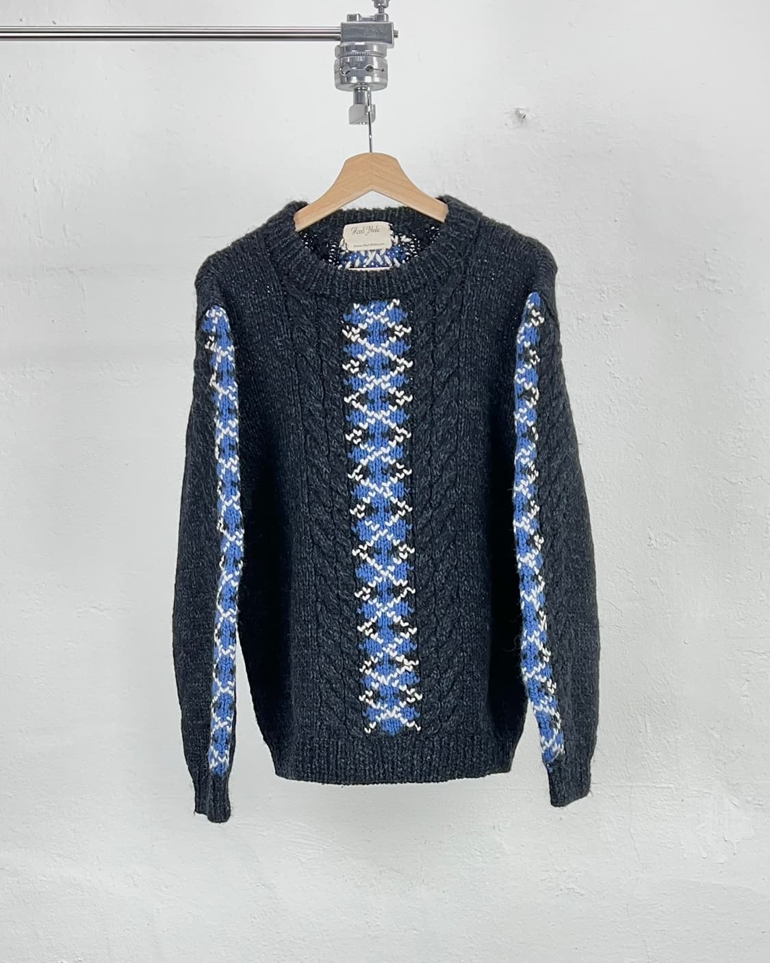 아메리칸 빈티지 카네보 니팅 핸드 메이드 니트 스웨터 상품이미지1