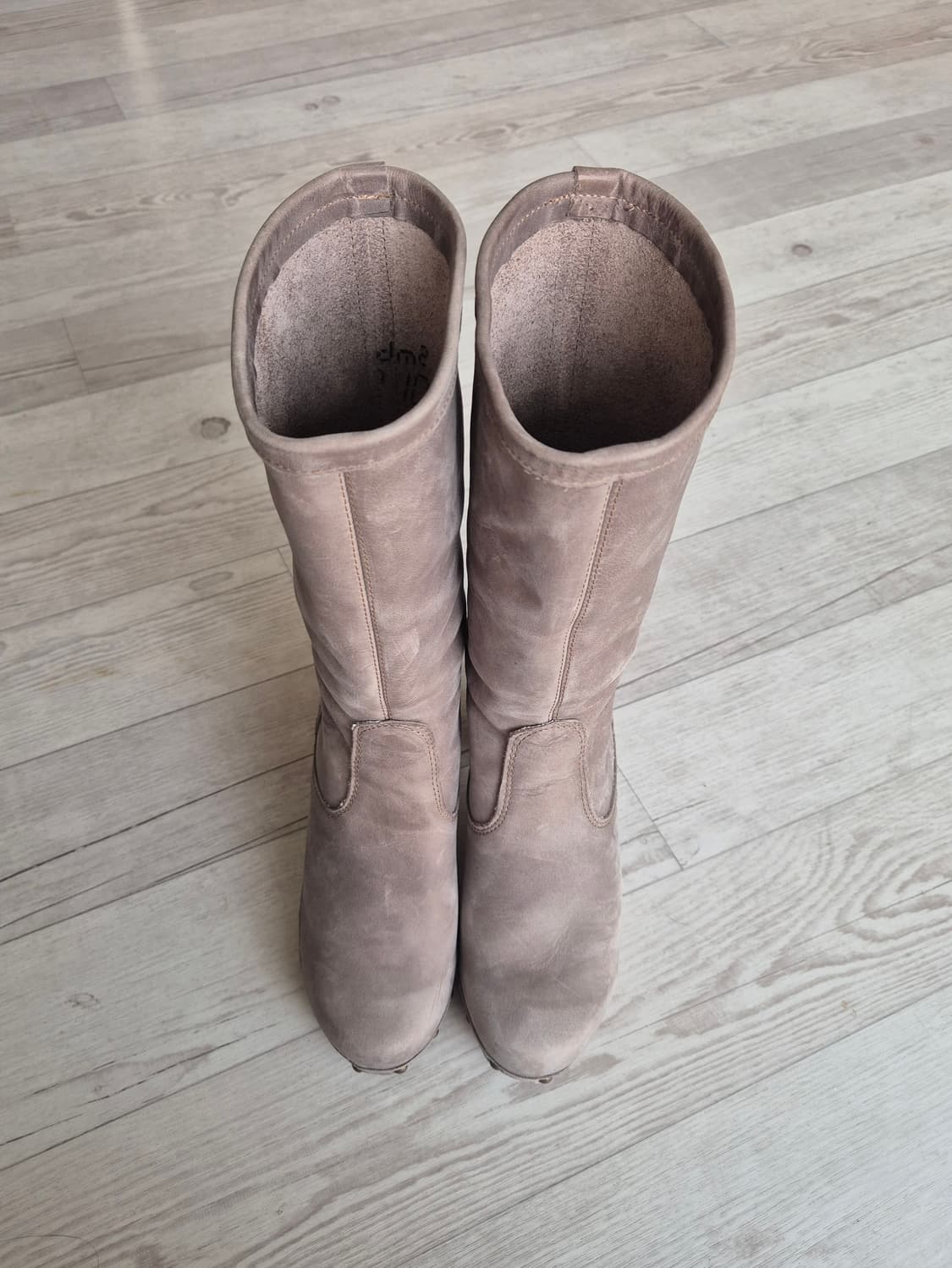 Santia 덴마크 우드클로그 가죽 롱부츠 상품이미지2