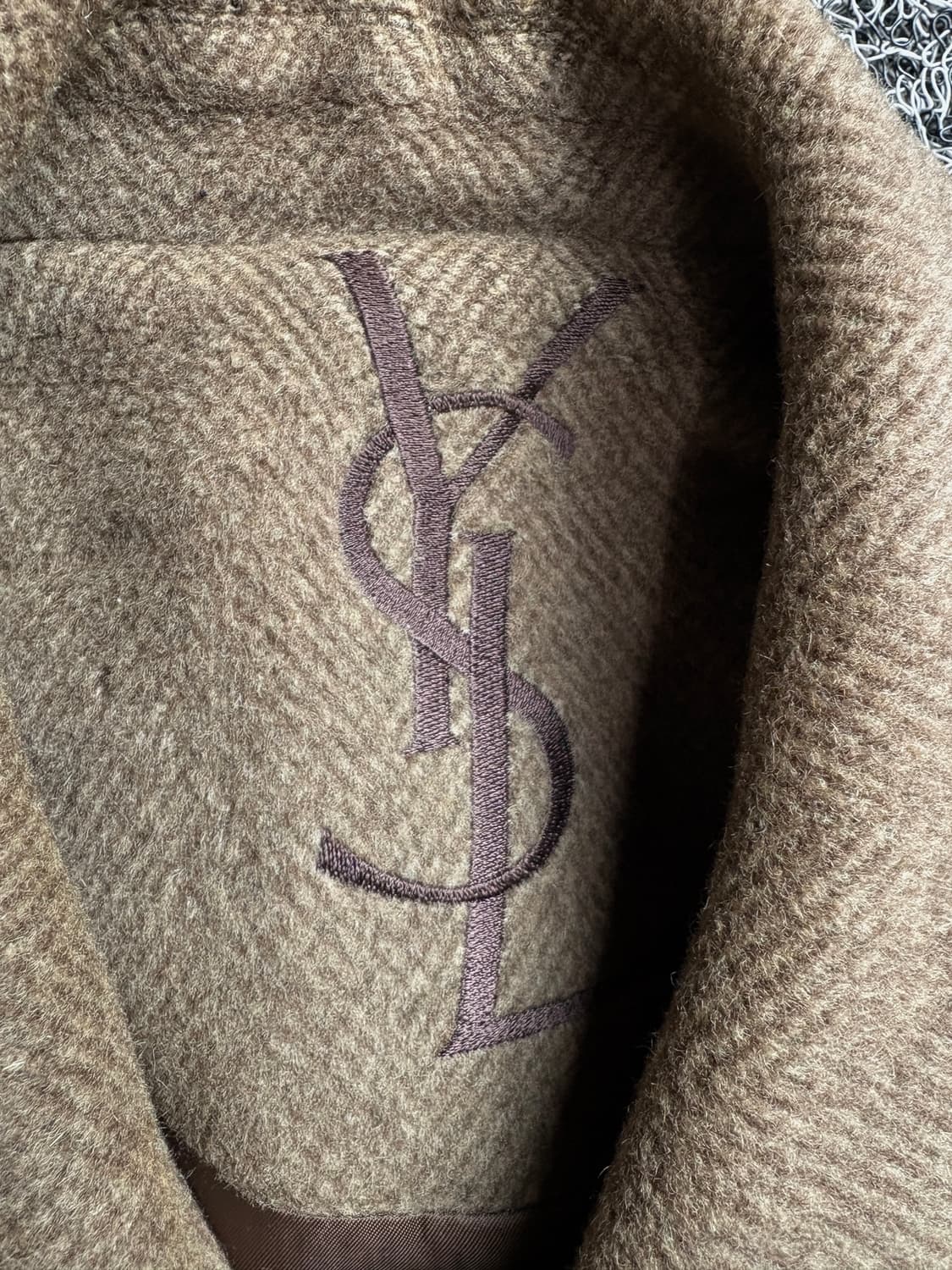 90s YSL 입생로랑 울 앙고라 블렌드 싱글 코트 2762 상품이미지3