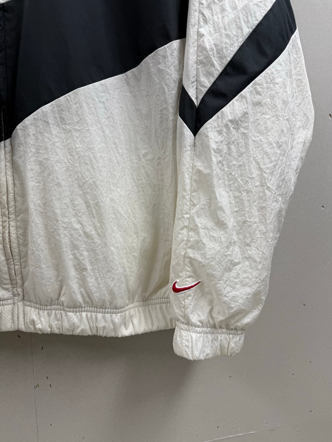 남성 M~L / 나이키 빅스우시 우븐 바람막이 흰검 상품이미지4