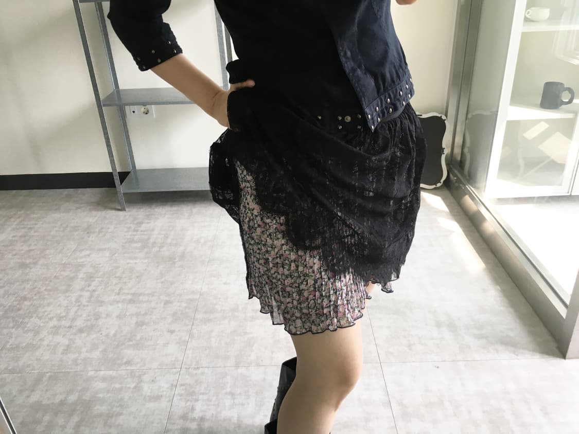 lace floral mini skirt 상품이미지8