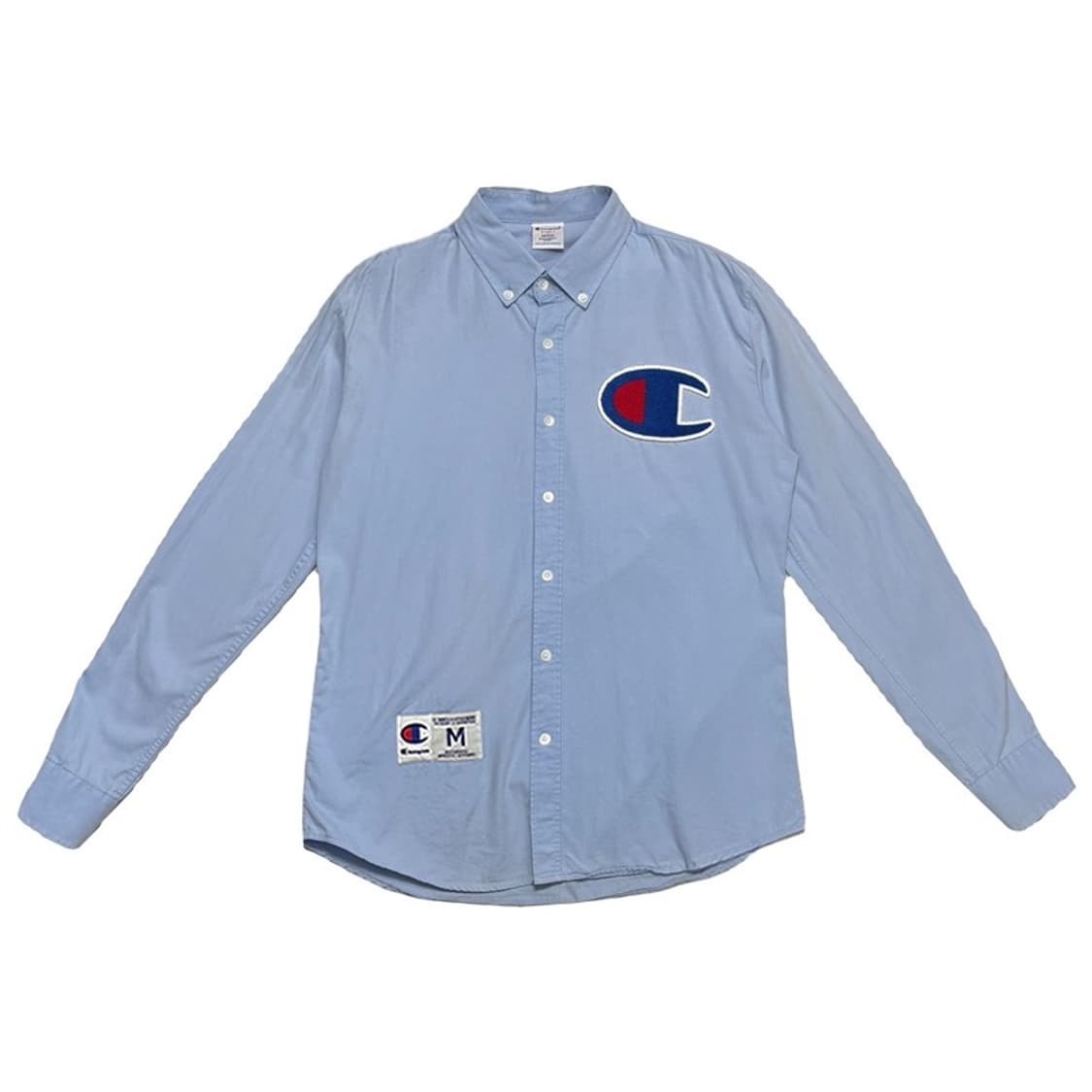 CHAMPION 빅로고 헤비웨이트 롱슬리브 셔츠 M 상품이미지1