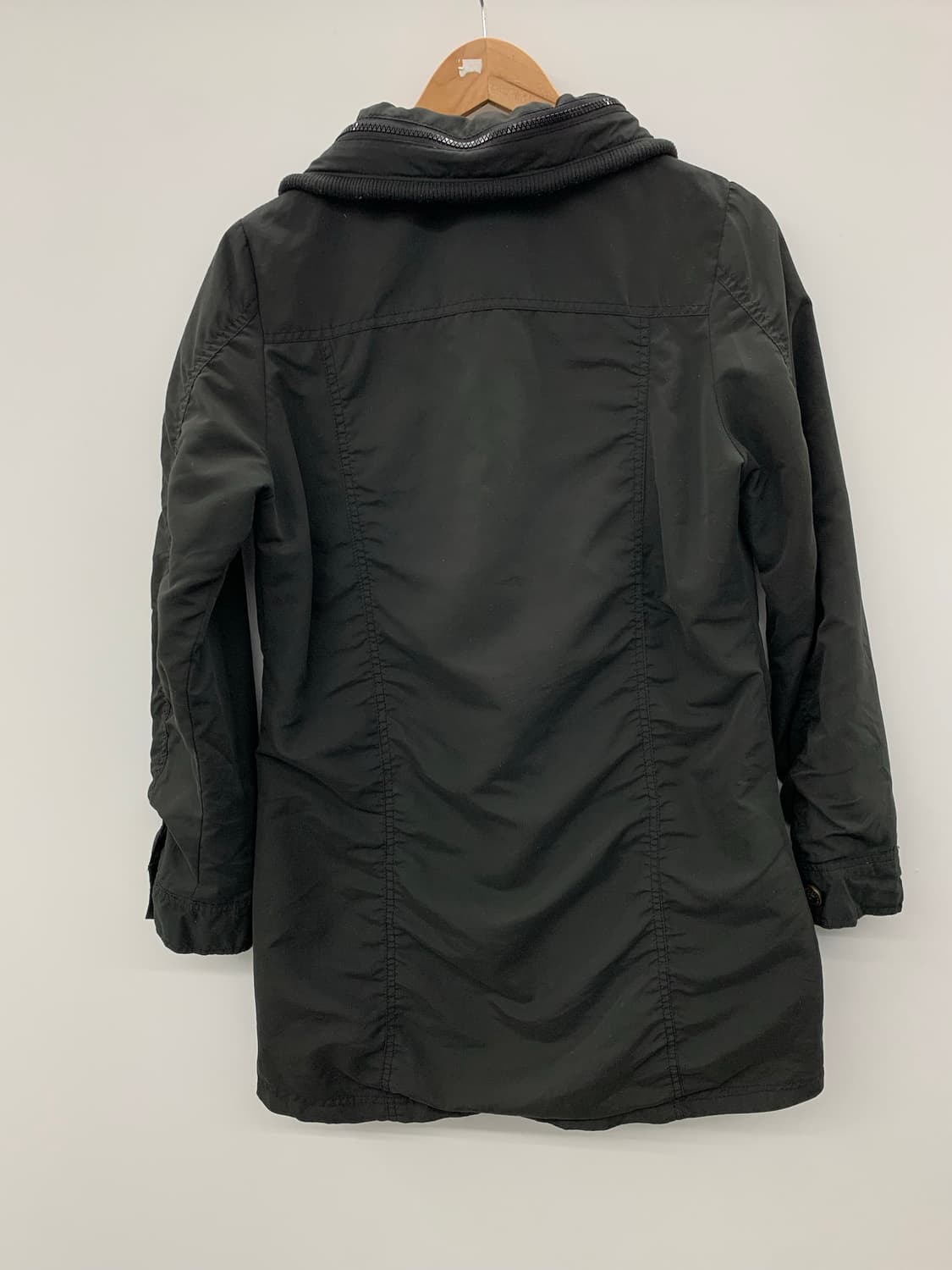 블랙 밀리터리 미디 자켓 상품이미지5