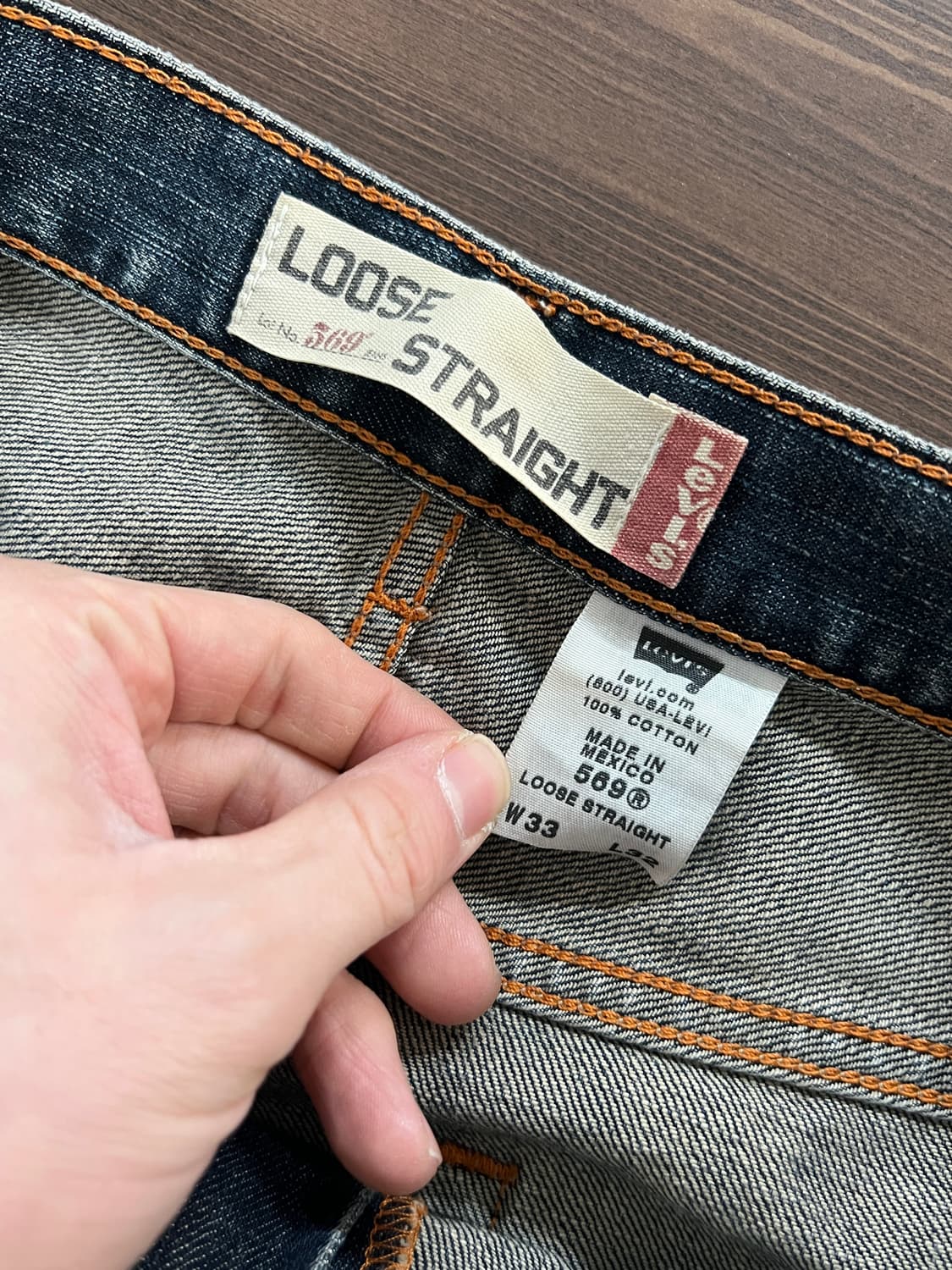 00s Levis 리바이스 569 루즈 스트레이트 데님 팬츠 상품이미지6