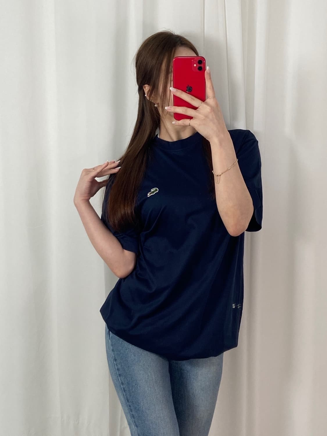 라코스테 와펜 라운드 티 상품이미지3
