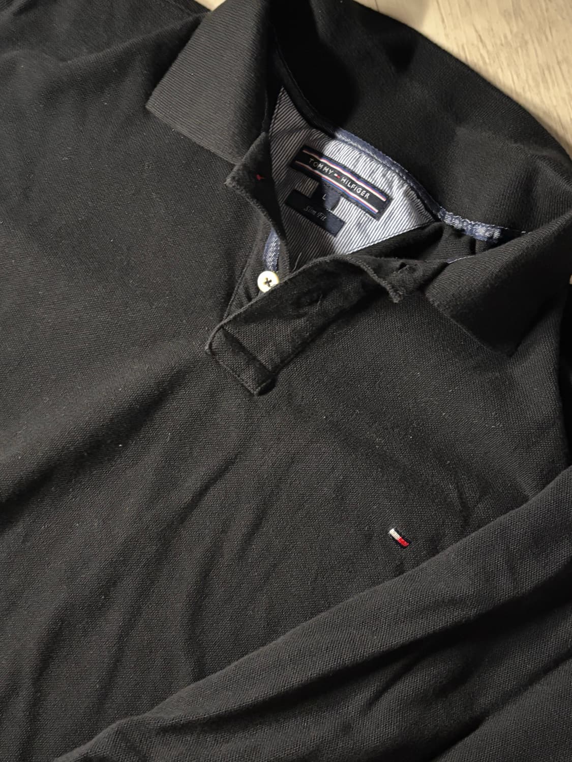 타미 힐피거 릴렉스드 핏 크루넥 카라 티셔츠 블랙 상품이미지2