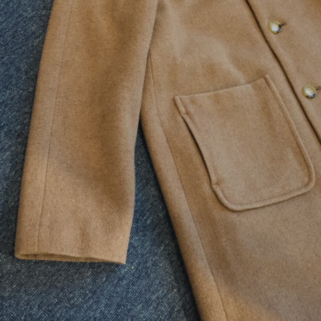 빔즈보이 베이지 울 코트 상품이미지3