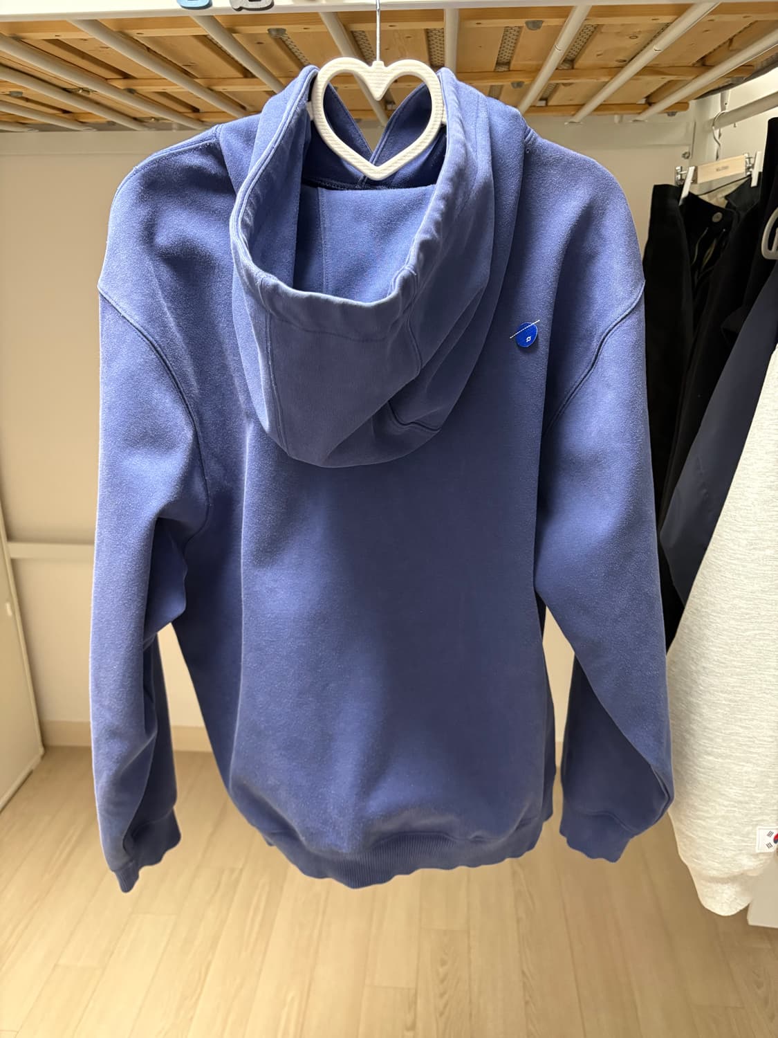 (A1) 아더에러 베리프 로고 후드 네이비 상품이미지3