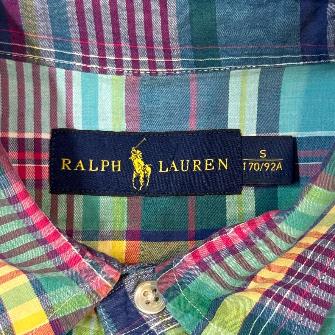S) 폴로 랄프로렌 클래식핏 체크 반팔 셔츠 상품이미지6