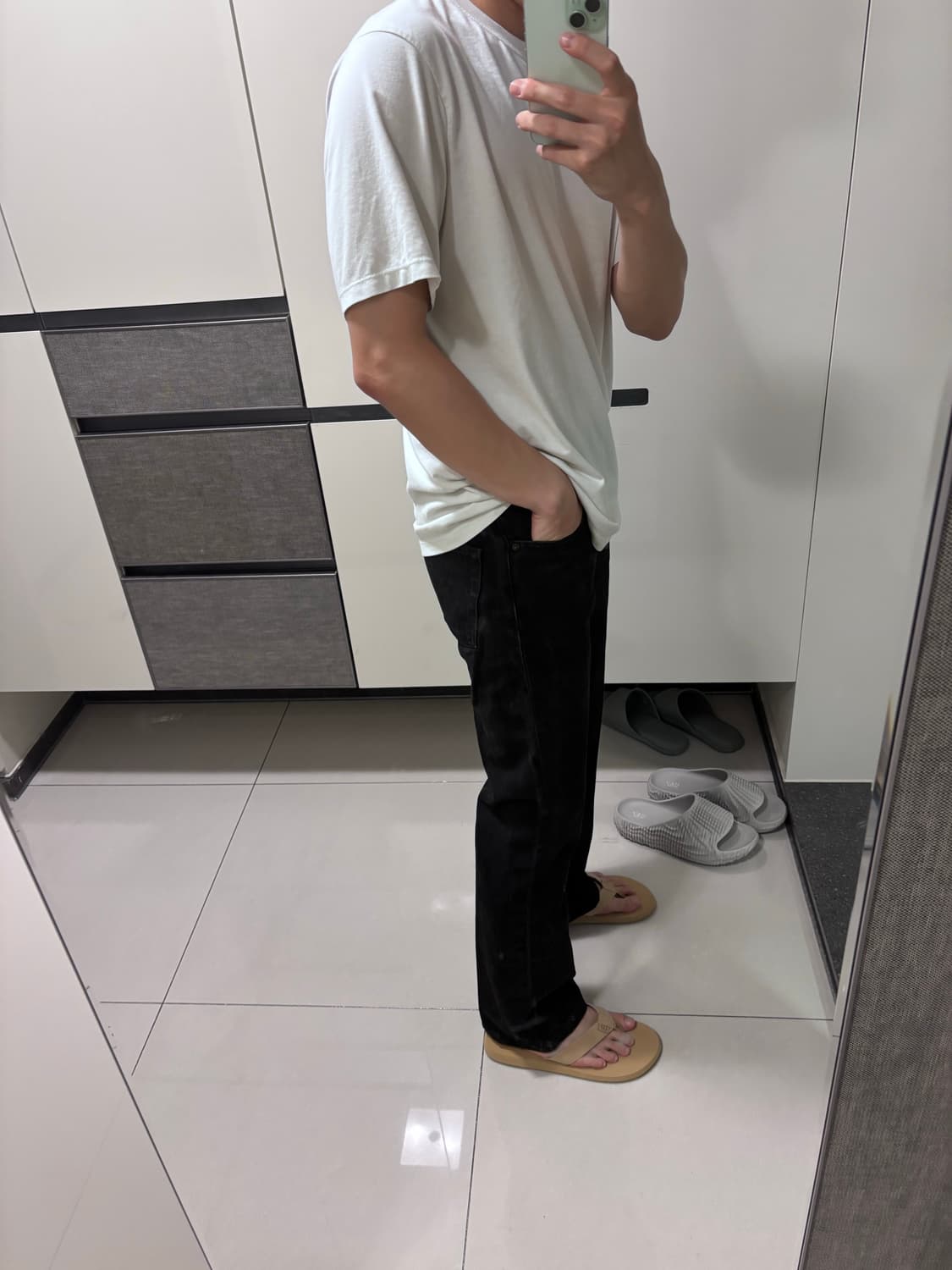 29-30 자라 ZARA 블랙 세미 플레어 데님 팬츠 상품이미지2
