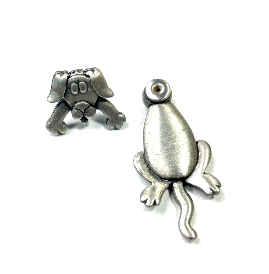 🐱 Cat & Dog 🐶 Silver & Gold Earrings 상품이미지6